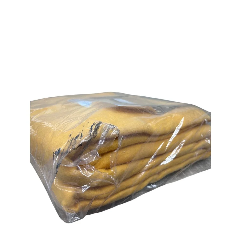 Vintage Beacon Carousel‎ Blanket Twin/Full 72x90 Yellow Polyester Acrylic Blend